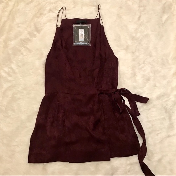 NWT The Row Channa Floral Satin Wrap Top - Picture 3 of 8